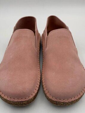 Birkenstock Callan Soft Pink Suede Leather Narrow Width Shoe